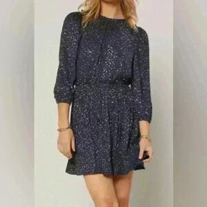 Current Air Metallic Star Print Dress (B2)